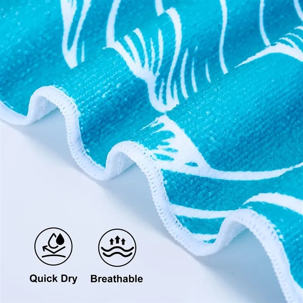 2-In-1 Convertible Beach Towel Backpack