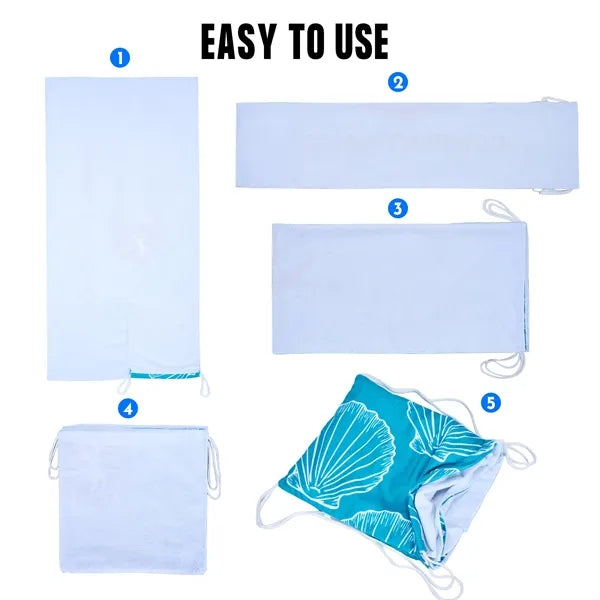 2-In-1 Convertible Beach Towel Backpack