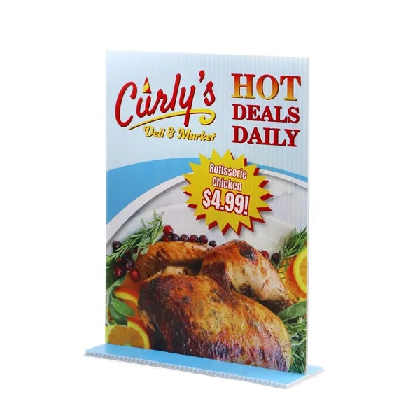 Standee Tabletop Sign- 8.5"w x 11"h Vertical