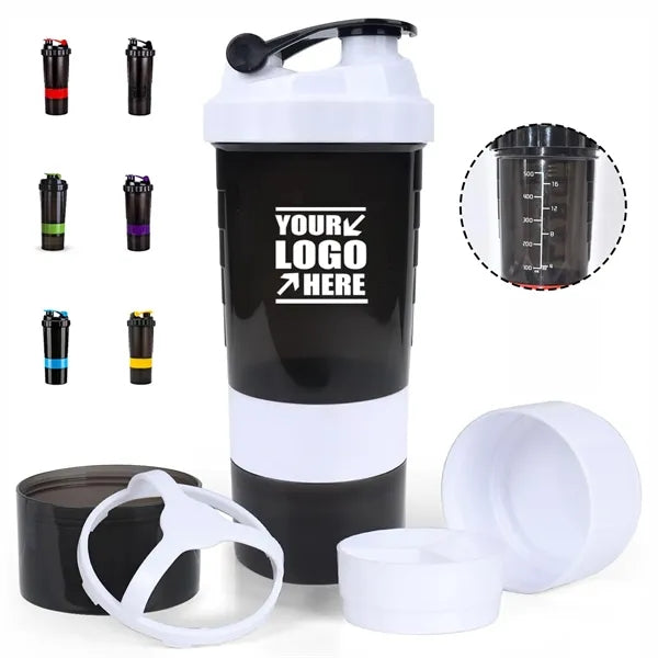 18oz Portable Protein Powder Shaker Cup