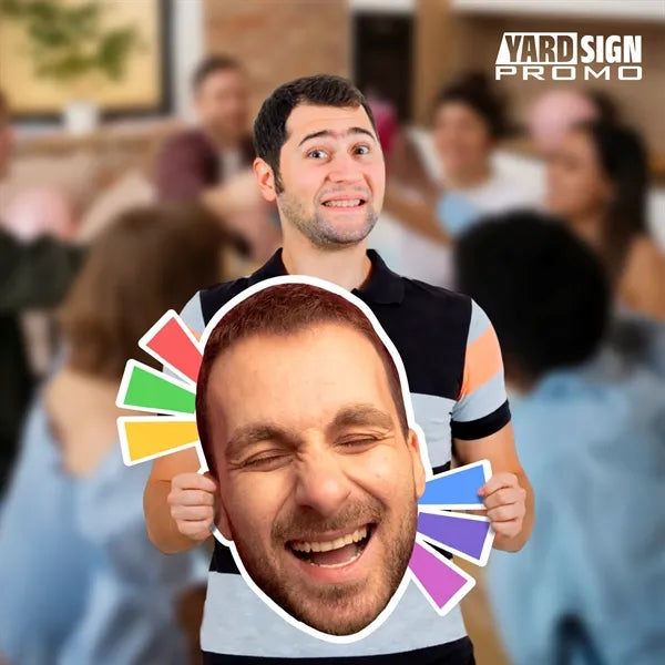 48x48 Custom Big Head Cutouts Man Smiling