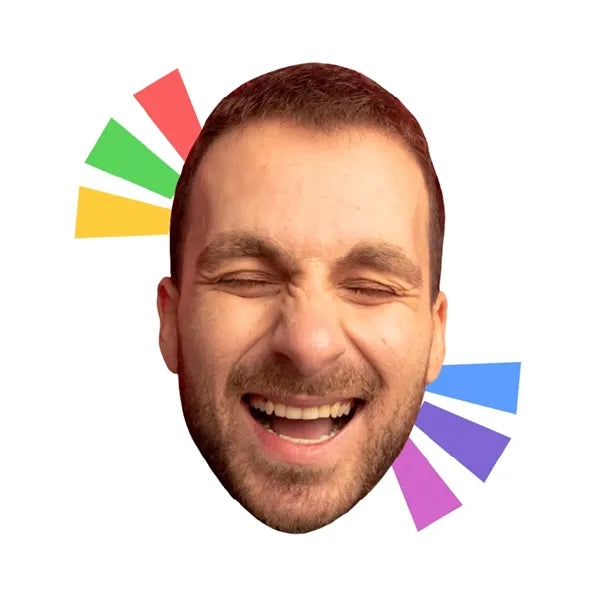 48x48 Custom Big Head Cutouts Man Smiling