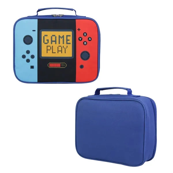 Gamer Insulated Lunch Box Bag for Kids Customizable Portable