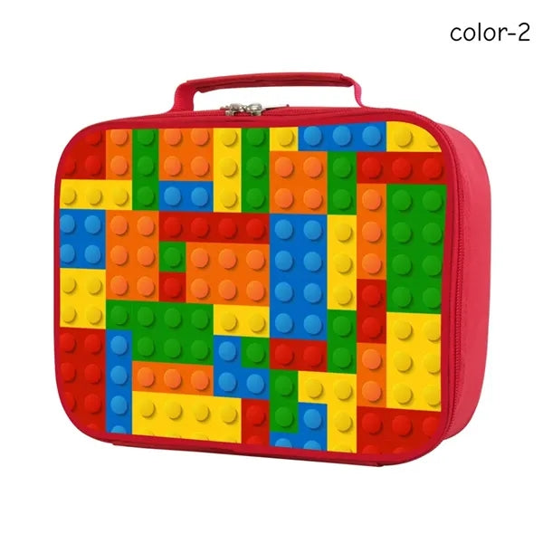 Gamer Insulated Lunch Box Bag for Kids Customizable Portable