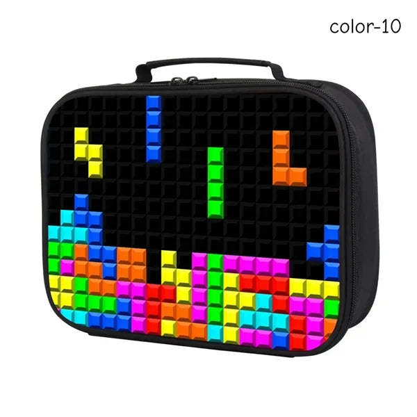 Gamer Insulated Lunch Box Bag for Kids Customizable Portable