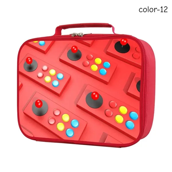 Gamer Insulated Lunch Box Bag for Kids Customizable Portable