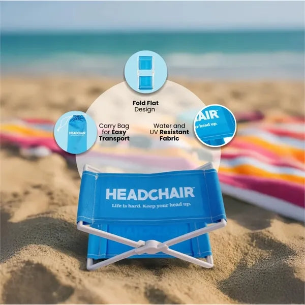 Head Chair Beach Lounger Headrest Folding Pillow