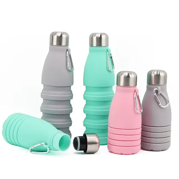 Foldable Silicone Travel Water Bottle Leak Proof