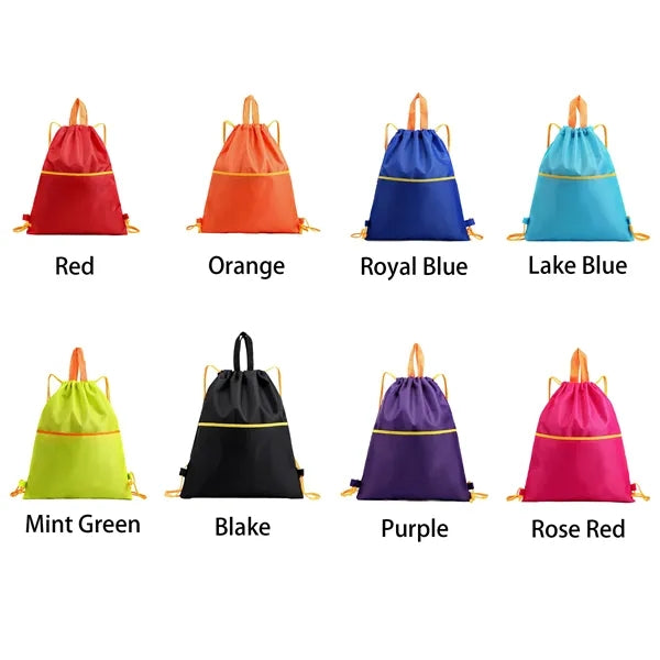 420D Waterproof Oxford Drawstring Backpack