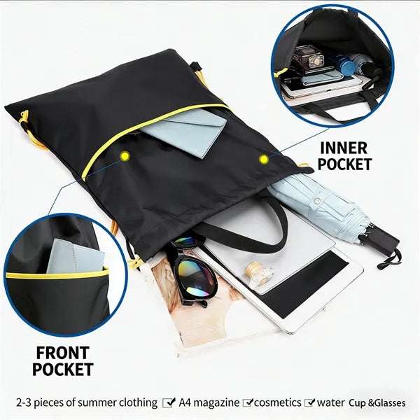 420D Waterproof Oxford Drawstring Backpack