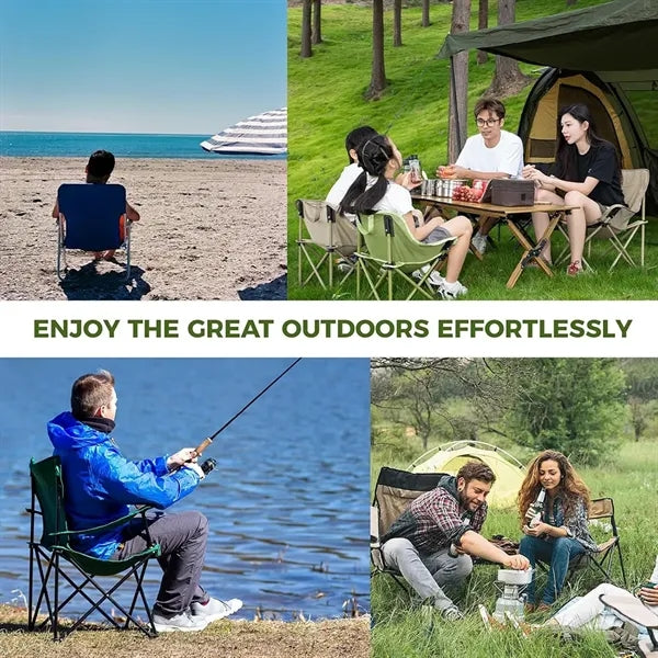 Outdoor Camping Thickened Foldable Moon Chair