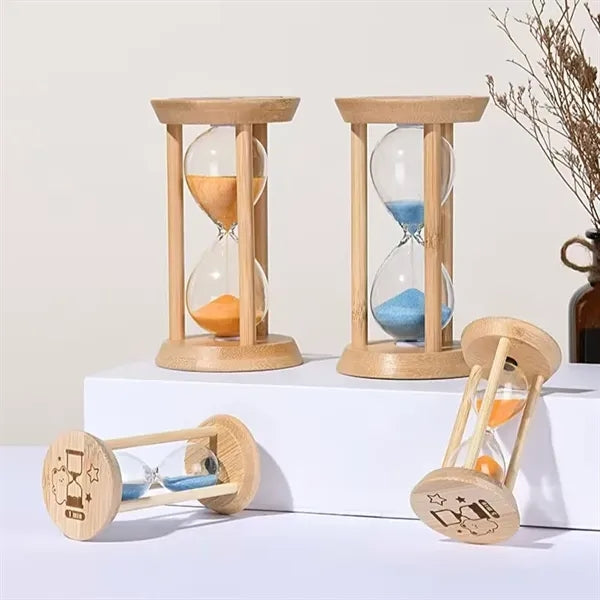 Sand Timer 10 Minutes Hourglass Bamboo Sandglass 10 Min