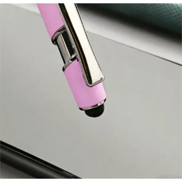 Matte Finish Metal Click Action Stylus Ballpoint Pen