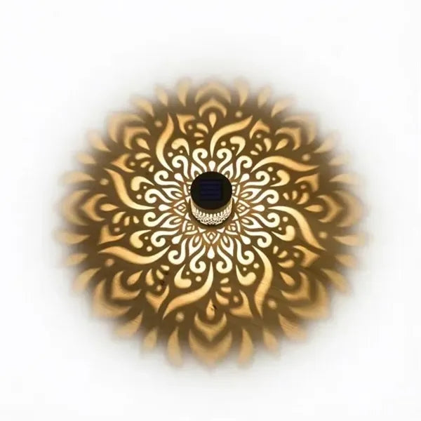 Mandala Pattern Solar Garden Light