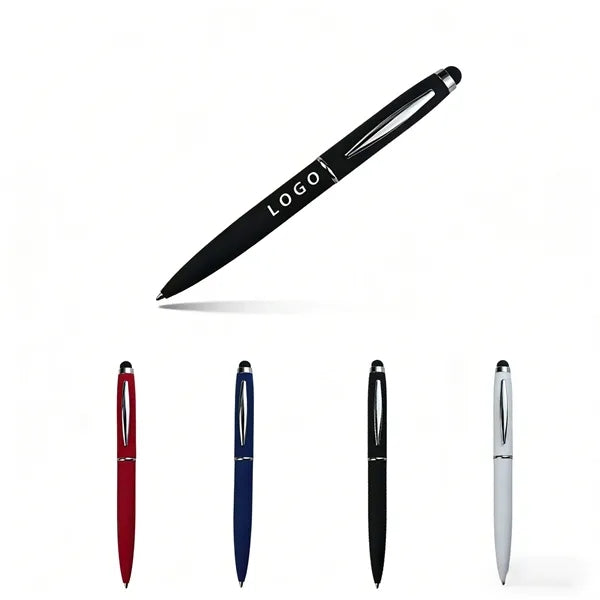 Soft Touch Twist Action Metal Stylus Pen