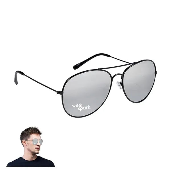 PISMO BREEZE Mirrored Aviator Sunglasses