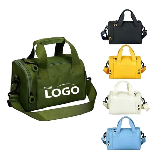 Low MOQ Large Capacity Cylinder Crossbody Travel Leisure Bag