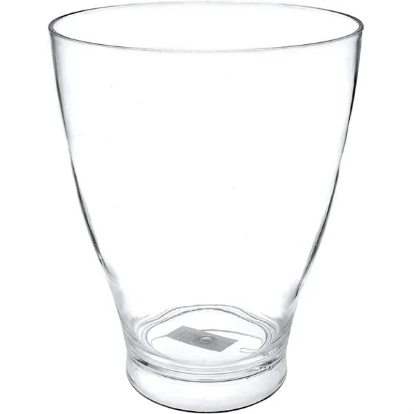 Clear Round Plastic Wine Chiller Ice Bucket