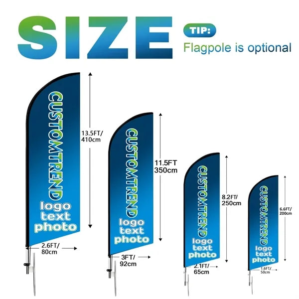 Printed Feather Advertising Flag
