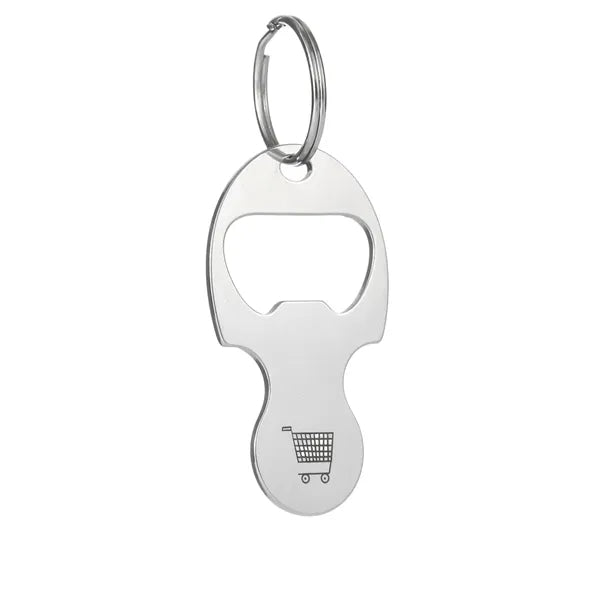 Logo Stainless Steel Bottle Opener Keychain