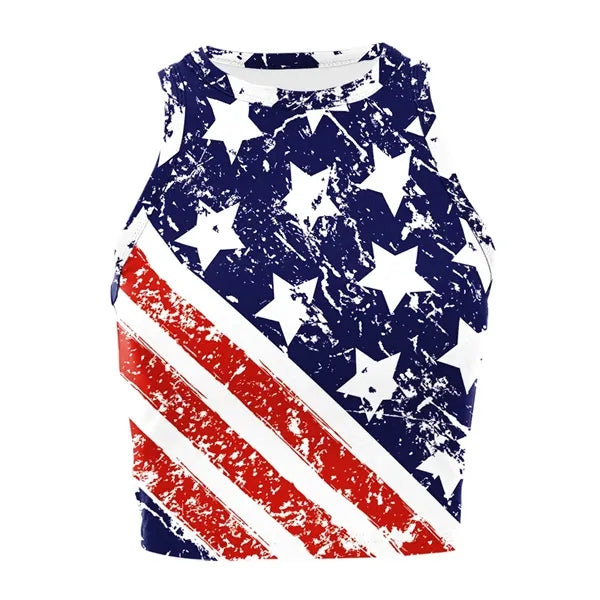 Women's American Flag Crop top