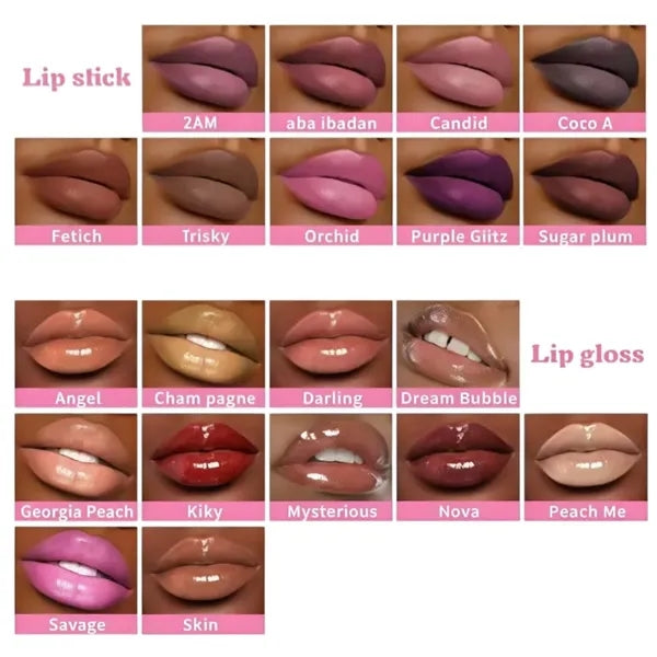 Plastic Lip Gloss with Applicator Wand 7/8 x 7/8 x 3