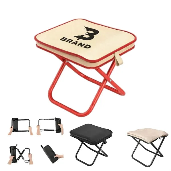 Portable Outdoor Folding Stool Lightweight Camping Seat with