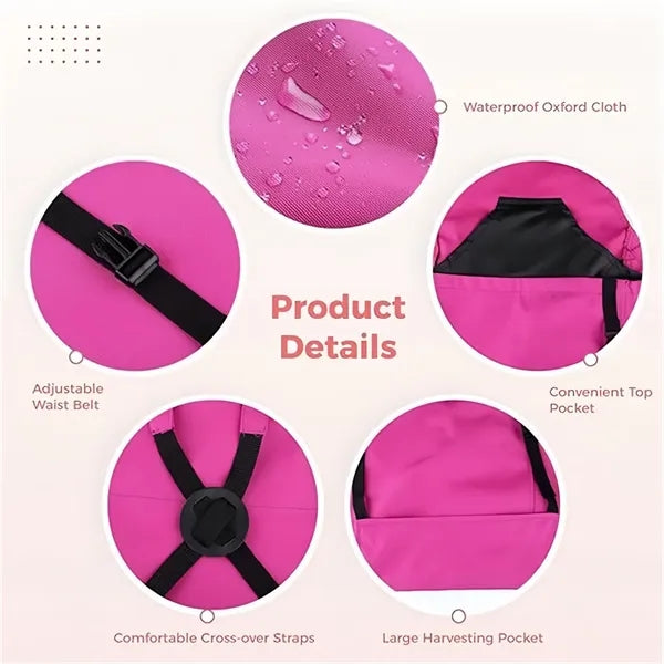 Adjustable Harvest Apron with Pockets