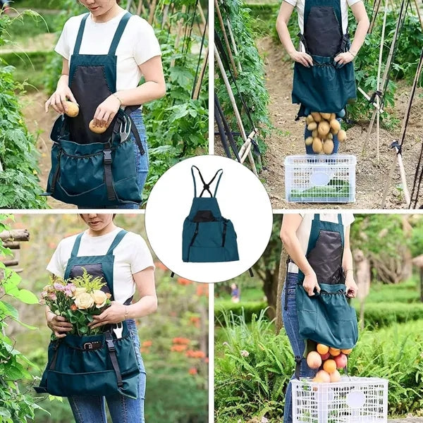 Adjustable Harvest Apron with Pockets