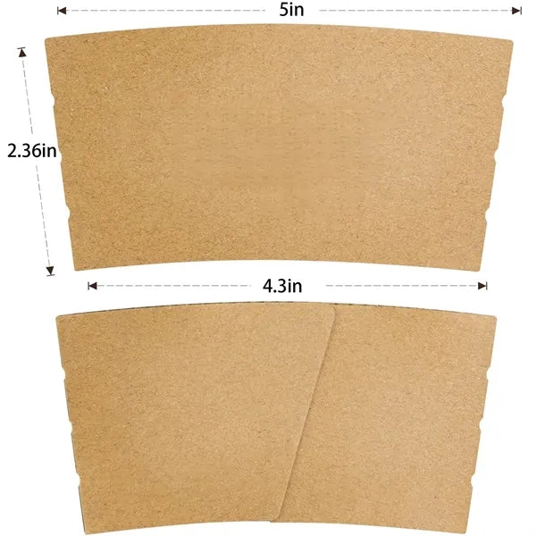 Recyclable Kraft Paper Coffee Cup Sleeves