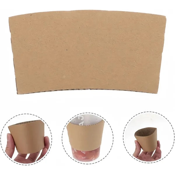 Recyclable Kraft Paper Coffee Cup Sleeves