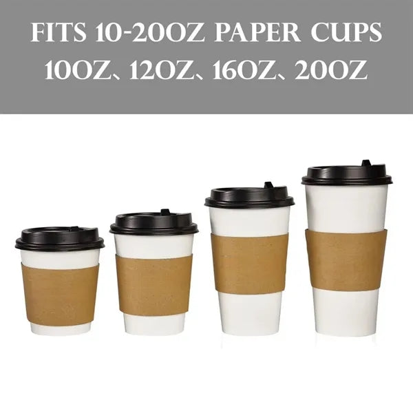 Recyclable Kraft Paper Coffee Cup Sleeves
