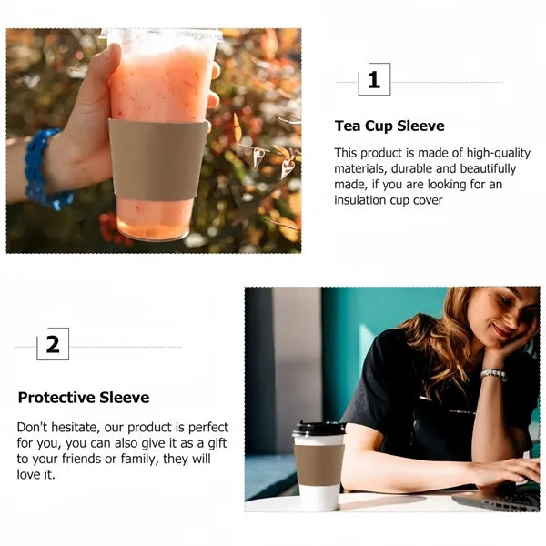 Recyclable Kraft Paper Coffee Cup Sleeves