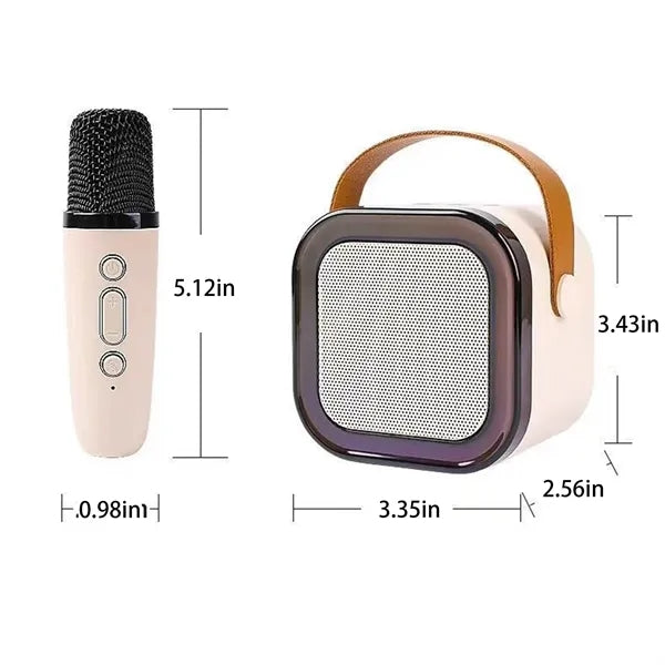 Portable Bluetooth Mini Karaoke Microphone Singing Speaker