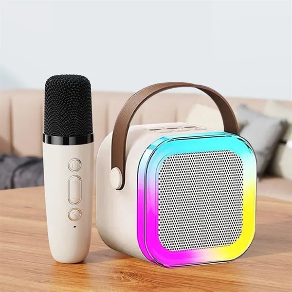 Portable Bluetooth Mini Karaoke Microphone Singing Speaker