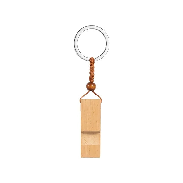 Solid Wood Keychain Phone Stand w/ Metal Ring or Cord Strap