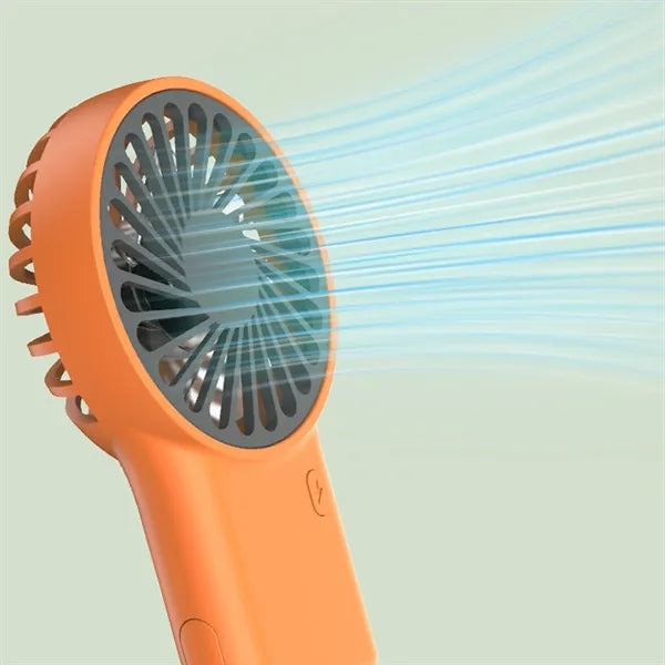 2 In 1 Rechargeable Handheld Desktop Fan With Carabiner
