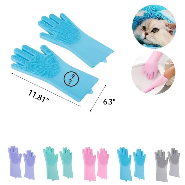Silicone Dishwashing Gloves Cleaning Tool