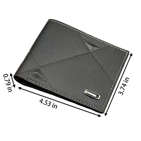Low MOQ Custom Logo Trifold Fashion Casual Wallet