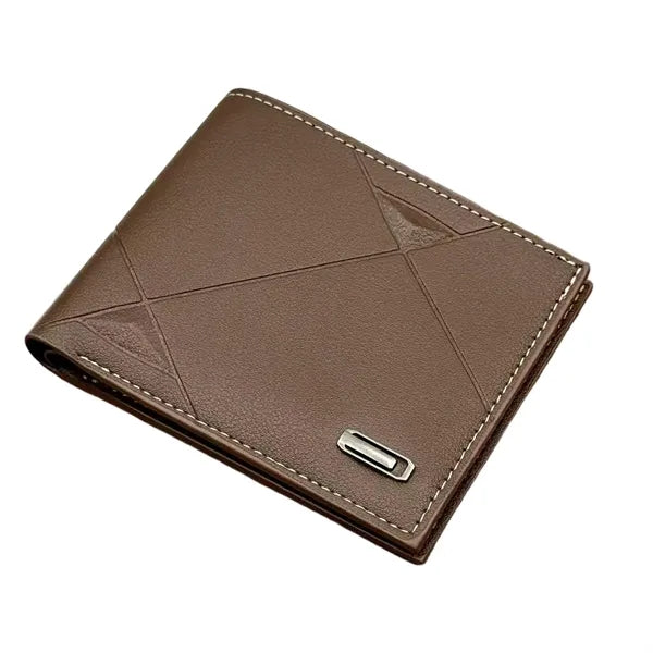 Low MOQ Custom Logo Trifold Fashion Casual Wallet