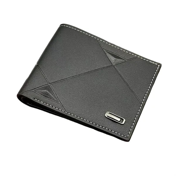 Low MOQ Custom Logo Trifold Fashion Casual Wallet