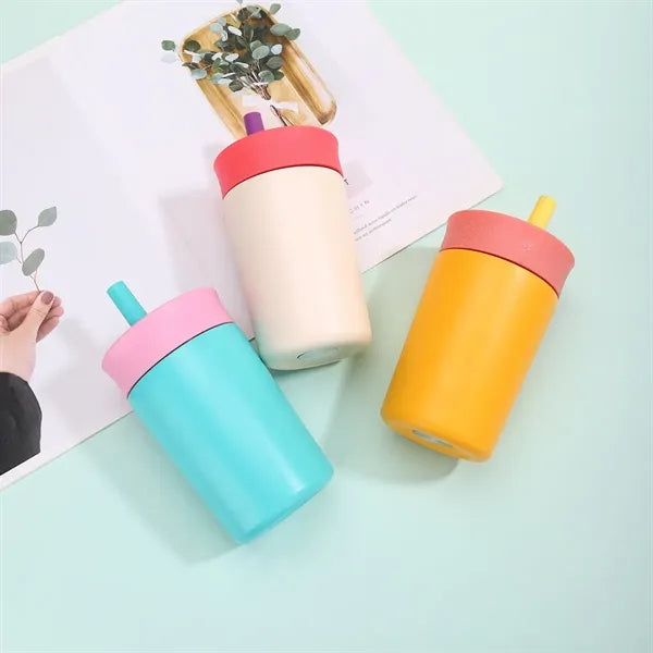 12oz Kids Stainless Steel Tumbler with Straw Lid