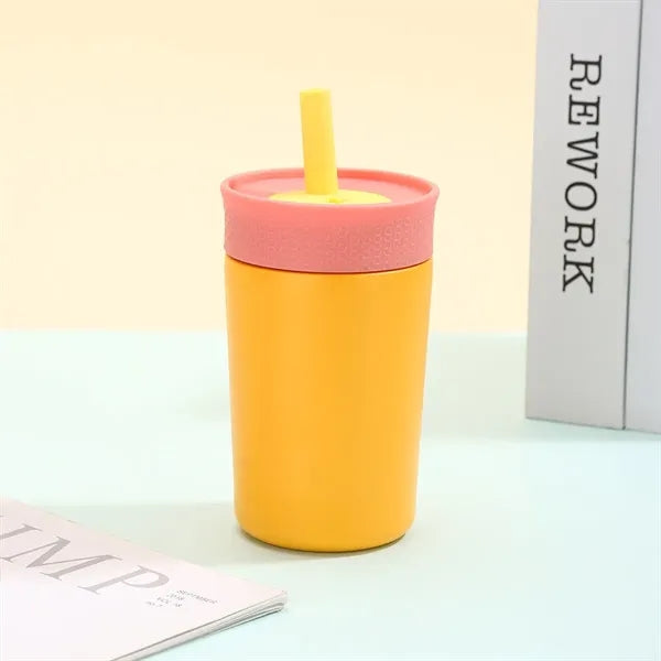 12oz Kids Stainless Steel Tumbler with Straw Lid