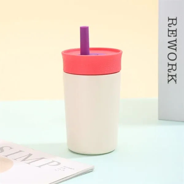 12oz Kids Stainless Steel Tumbler with Straw Lid