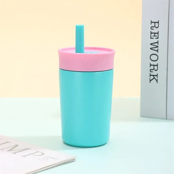 12oz Kids Stainless Steel Tumbler with Straw Lid