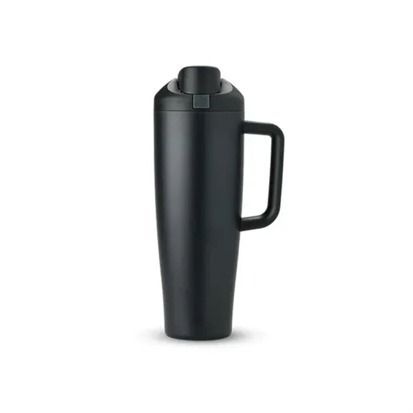 Portable 40oz Non-flip-top Insulated Tumbler With Handle