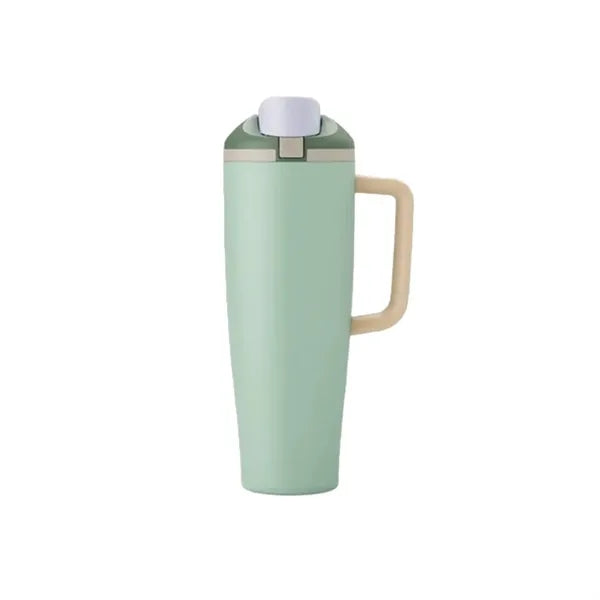 Portable 40oz Non-flip-top Insulated Tumbler With Handle