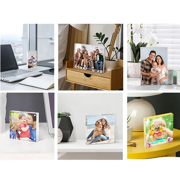 Acrylic Double Sided Magnetic Picture Frame