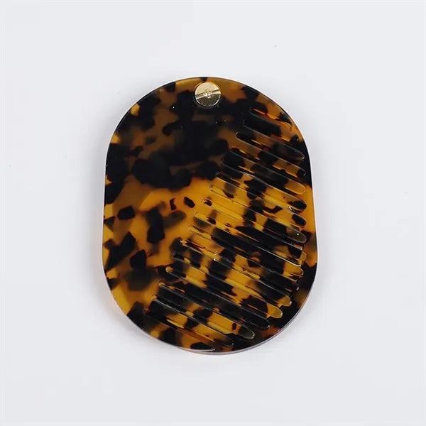 Portable Compact Pocket Acetate Comb with Mirror