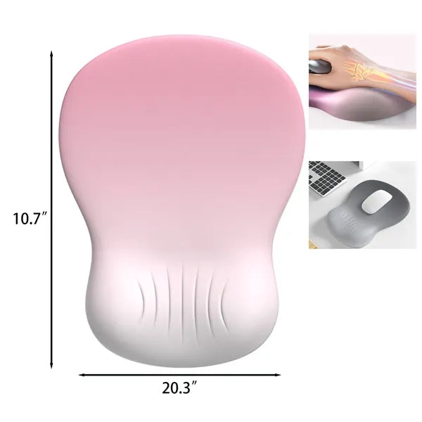Ergonomic Gradient Silicone Wrist Rest Mouse Pad